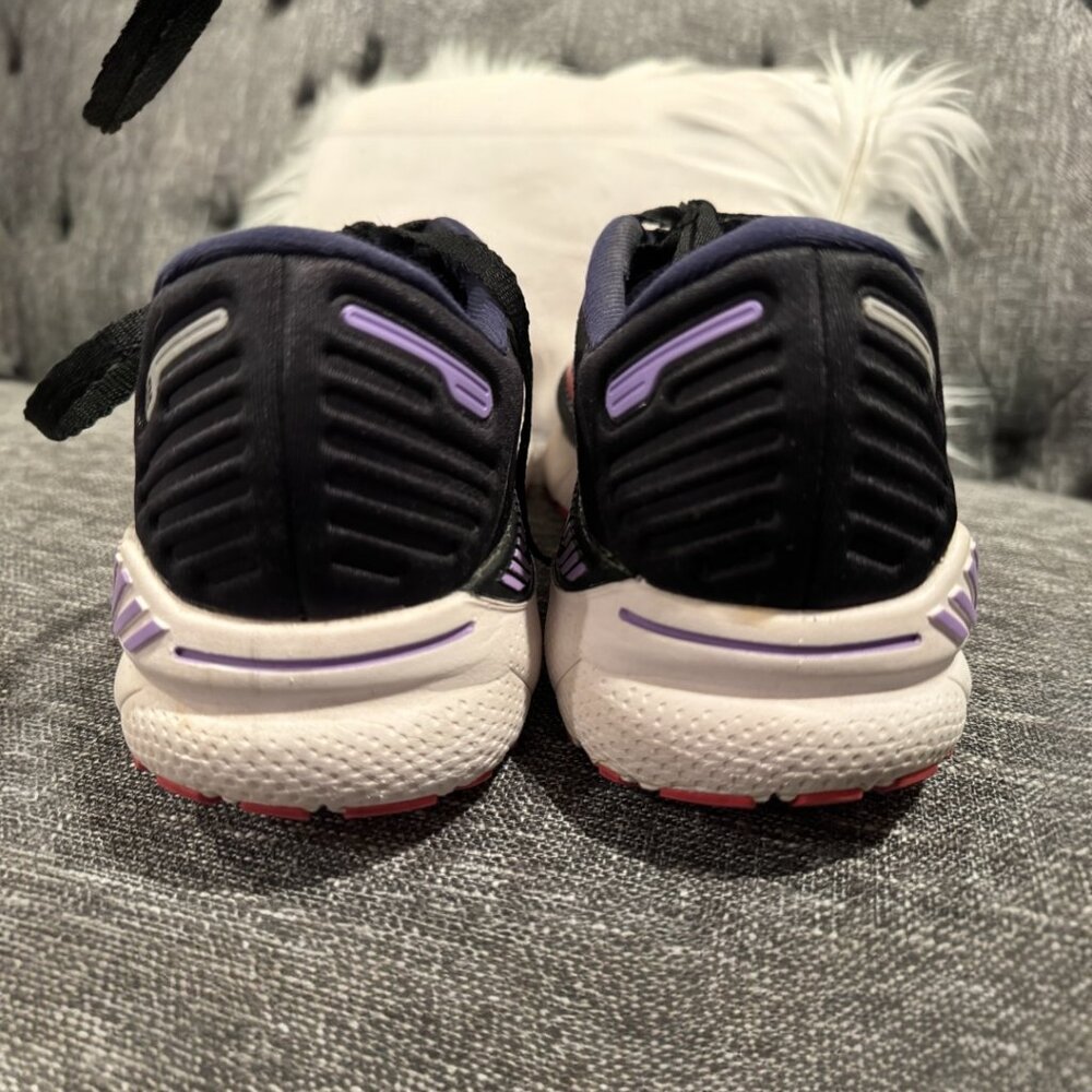 Brooks Adrenaline GTS 22 Women’s 9 Wide D Black Purple Running Shoes Sneaker EUC - Picture 3 of 9